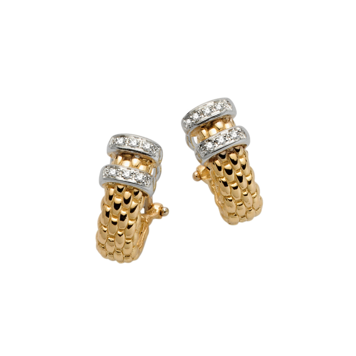 Orecchini Fope Collezione Solo in Oro Bianco e Diamanti