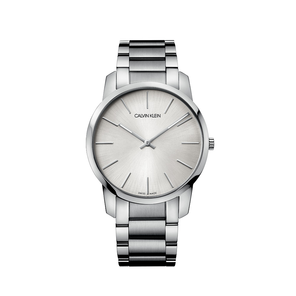 Calvin Klein Watch City Quartz Collection Steel White Dial 43 mm