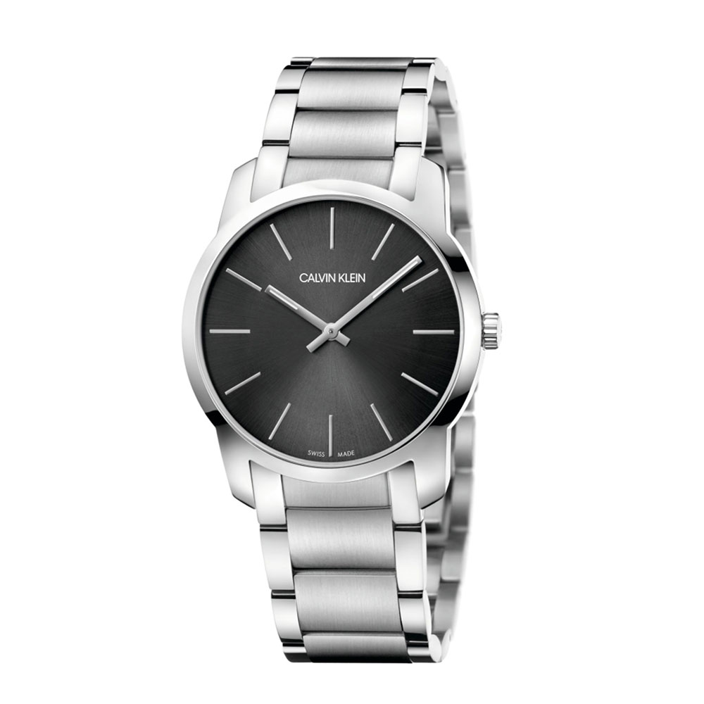 Calvin Klein Women's City Watch with Cold Gray Dial MM. 37 In Steel