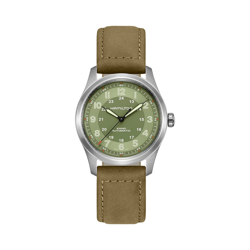 Hamilton Khaki Field Titanium Auto Green 38mm Watch