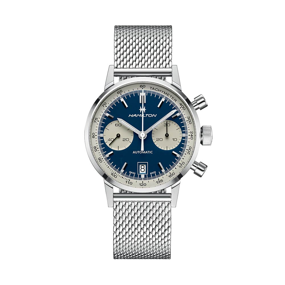 Hamilton American Classic Intra-Matic Auto Chrono Blau 40 mm Uhr