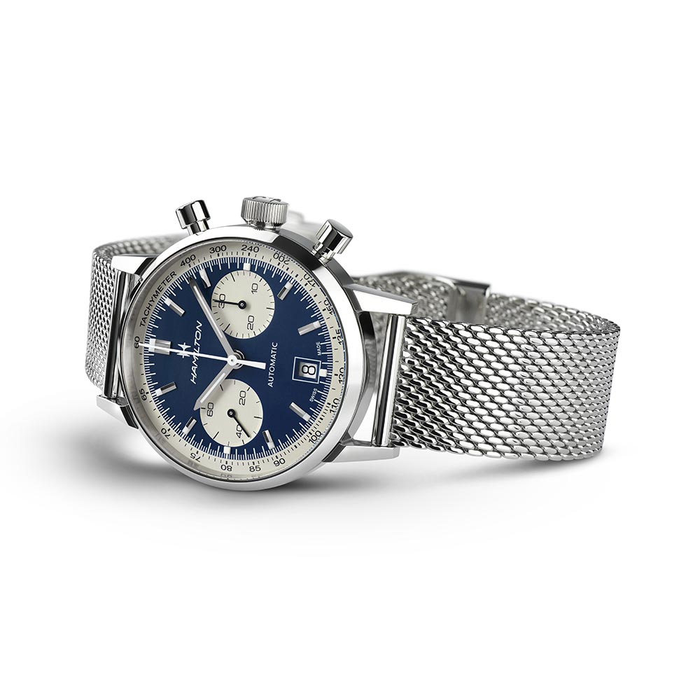 Hamilton American Classic Intra-Matic Auto Chrono Blau 40 mm Uhr