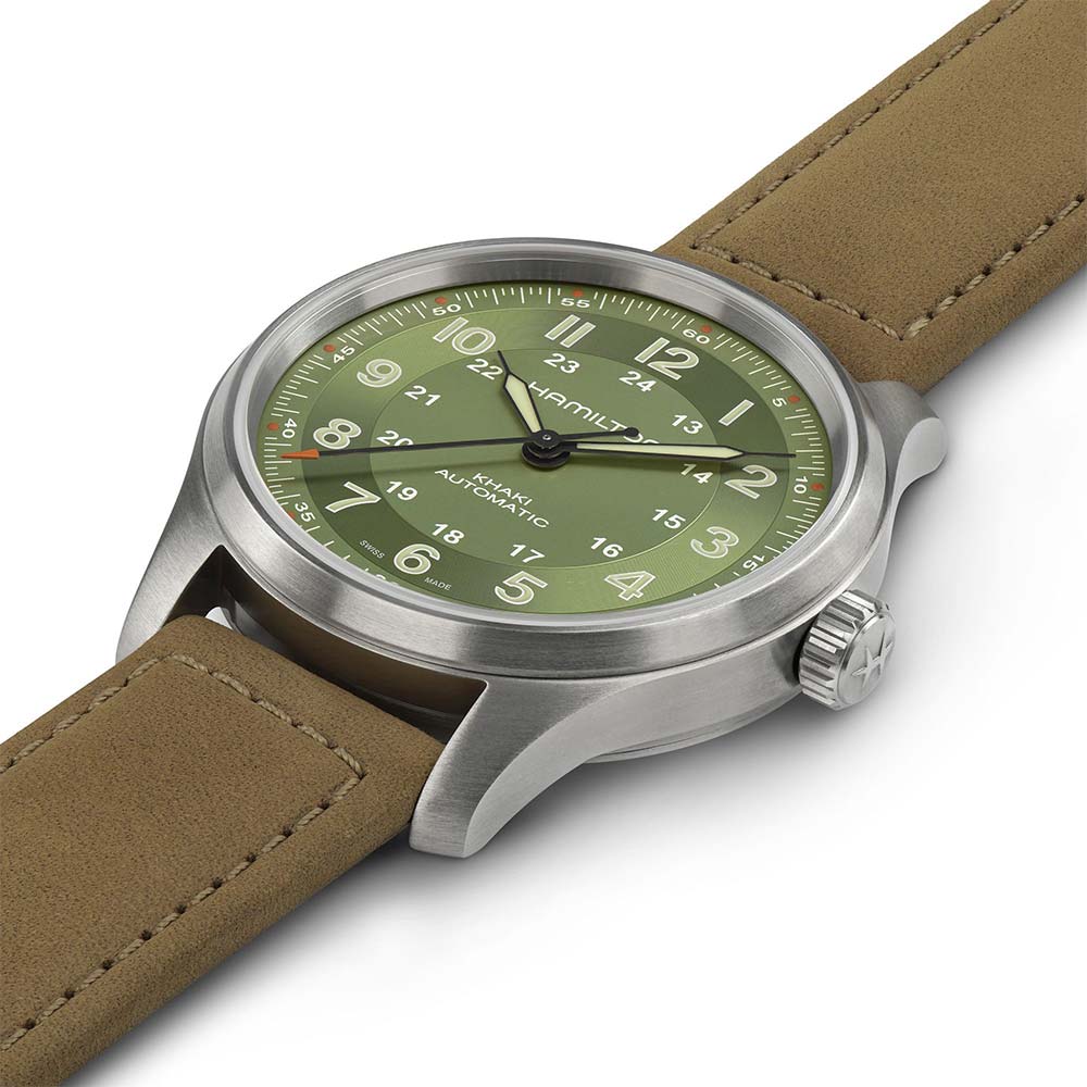 Hamilton Khaki Field Titanium Auto Green 42mm Watch