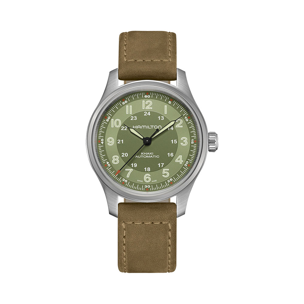 Hamilton Khaki Field Titanium Auto Green 42mm Watch