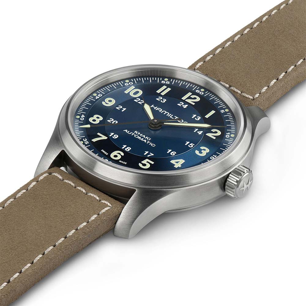 Hamilton Khaki Field Titanium Automatic Blue 42mm Watch