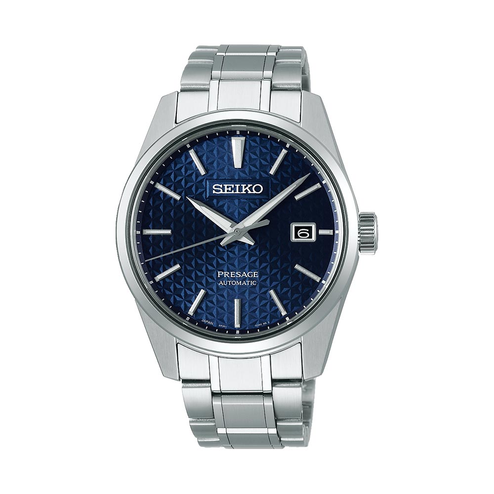 Seiko Presage Automatic Steel Watch with Blue Dial 39.3 mm SPB167J1