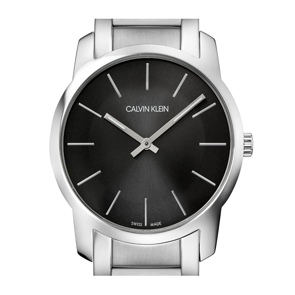 Calvin Klein Women's City Watch with Cold Gray Dial MM. 37 In Steel