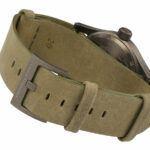 Hamilton Khaki Field Mechanical Green MM 38 Watch with Green Leather Strap