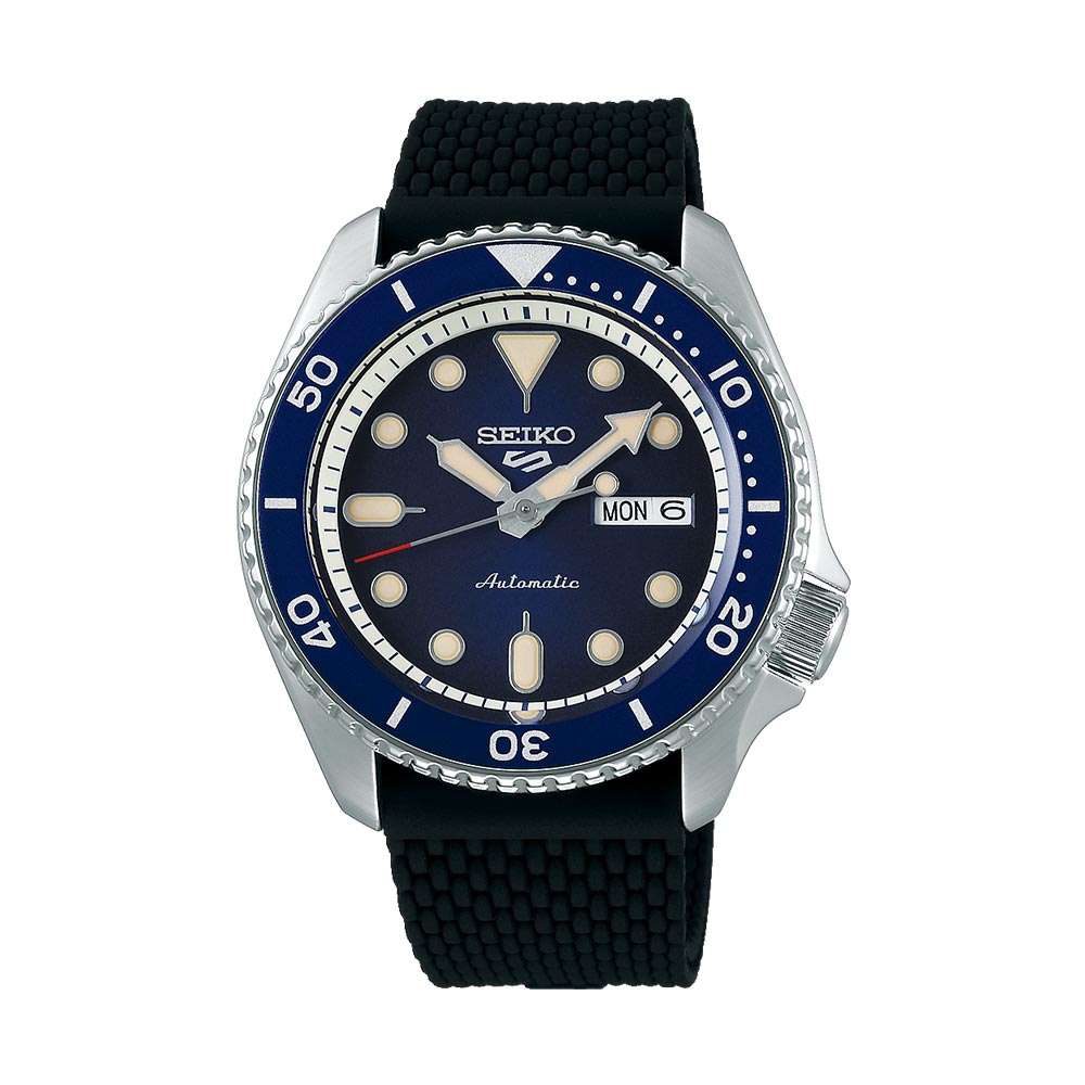 Seiko SRPD71K2 5 Sport Automatic Rubber with Blue Dial 42.5 mm