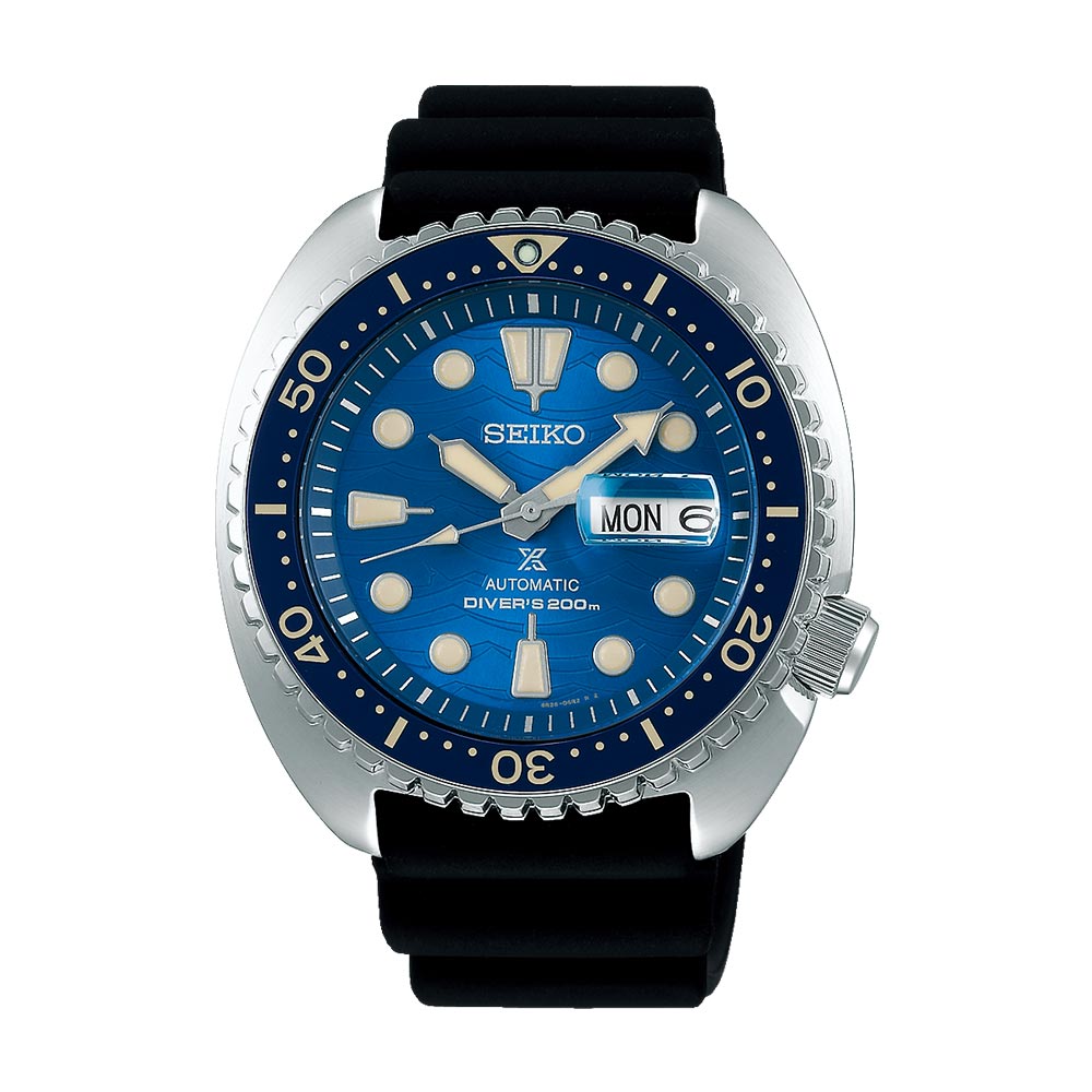 Seiko King Turtle Save The Ocean Blau Automatik 45 mm SRPE07K1 Uhr