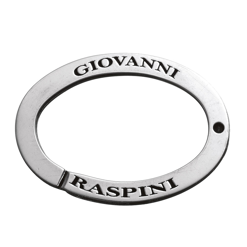 Giovanni Raspini Small Oval Brisè Keychain In 925 Sterling Silver MM. 34