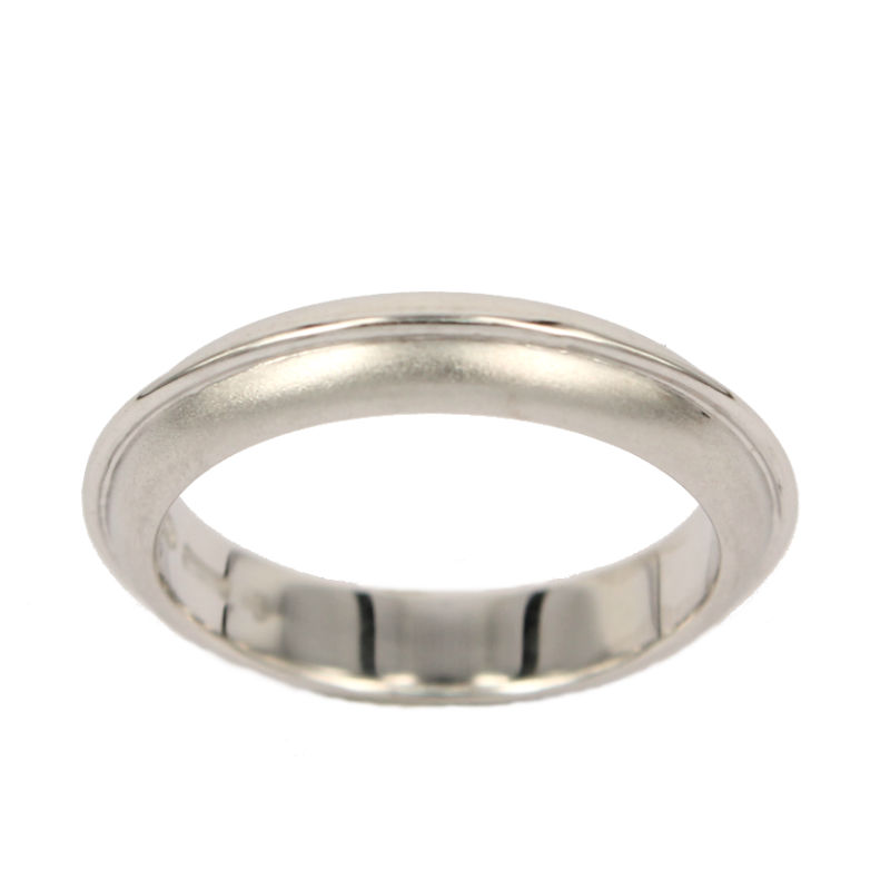 Weißgold Hochzeit Band Modell Raggio di Luce Fabio Ferro