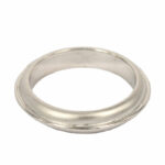 Weißgold Hochzeit Band Modell Raggio di Luce Fabio Ferro