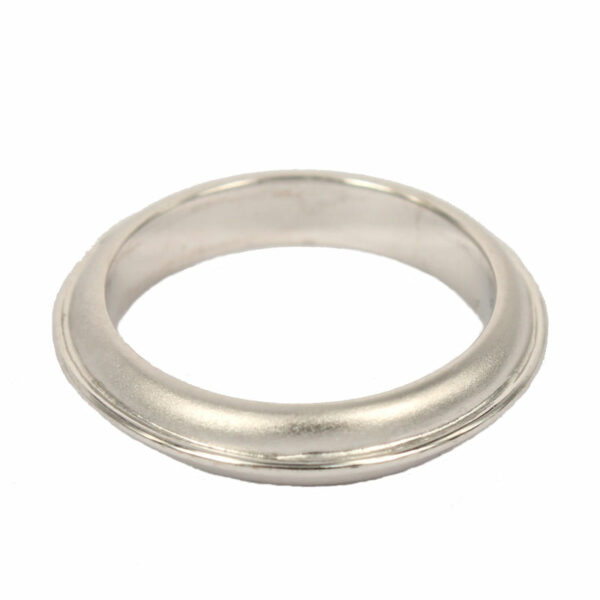 Weißgold Hochzeit Band Modell Raggio di Luce Fabio Ferro