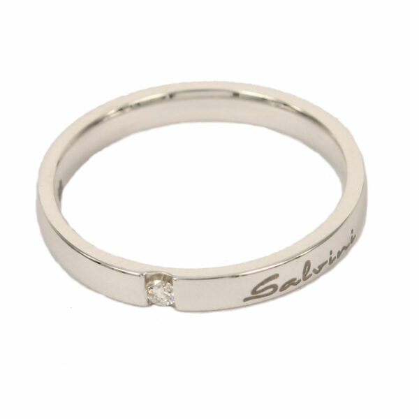 Salvini Francesina wedding band with diamond