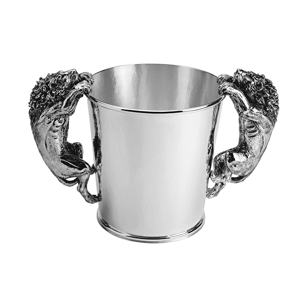 Giovanni Raspini Champagne Bucket Leoni in Silver 22 cm