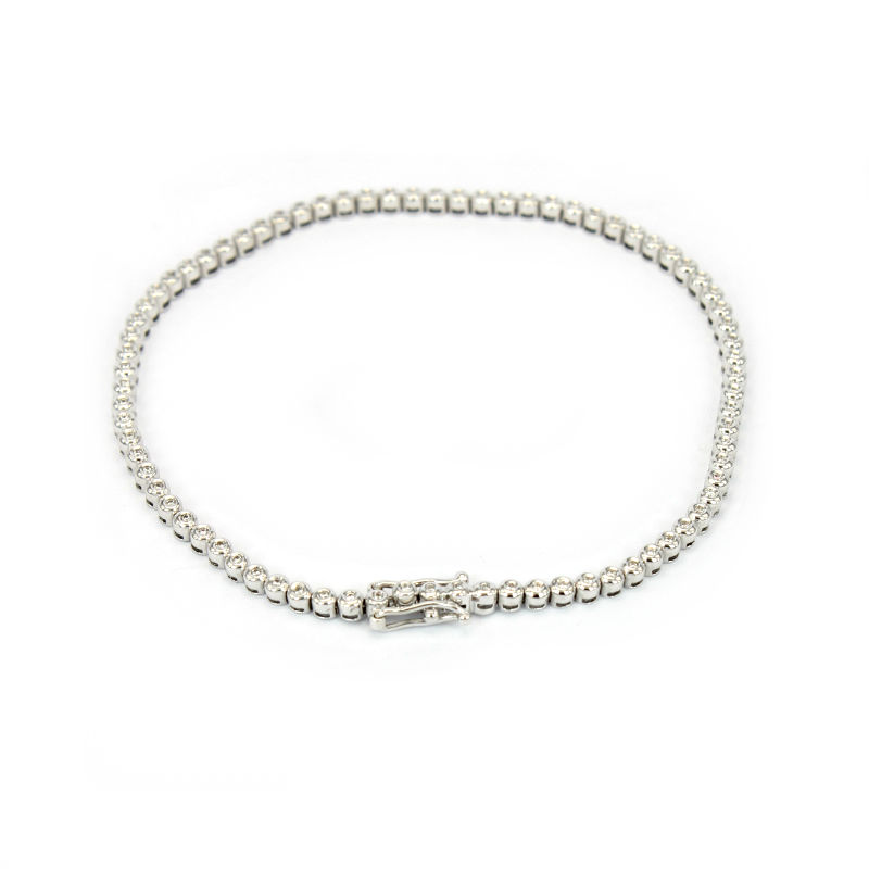 Tennis Bracelet in White Gold With Diamonds Ct. 0.18 Fabio Ferro